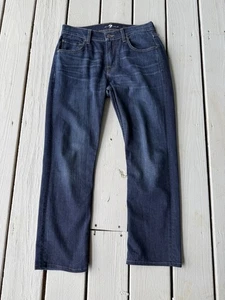 Jeans uomo 7 For All Mankind The Straight Classic taglia 30 denim lavaggio scuro - Foto 1 di 6