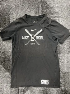 Boys Nike BSBL Baseball Dri-Fit Short Sleeve Shirt, Black, Boys Large - Picture 1 of 5