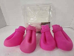 Botas de Silicona Good2Go Rosa Perro Talla XL Nuevas en Estuche - Imagen 1 de 5