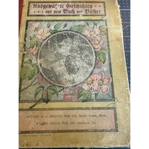 Antique 1901 German Ausgewahlte Geschichten aus dem Buch der Bucher Book - Picture 1 of 10