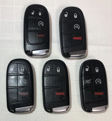 LOT OF 5 KEY FOBS JEEP - Image 1 of 3