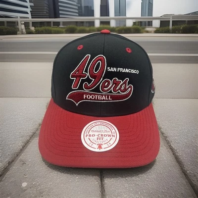 Gorra Mitchell Ness "Tailsweep" Pro Crown Snapback de los 49ers de San Francisco H119 Foto 1 de 4
