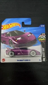 Hot Wheels  '94 BUGATTI EB110 Super Treasure hunt Purple 1:64 HW Race Day  - Picture 1 of 4