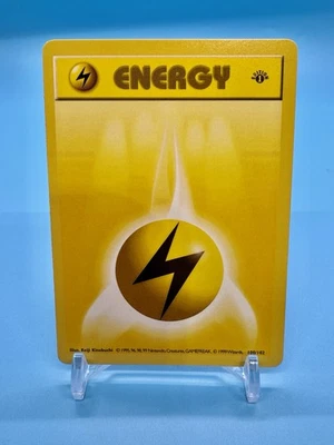 1999 Pokemon Set 1st Edition LIGHTNING ENERGY Shadowless English 100/102 NP (C) - Image 1 of 2