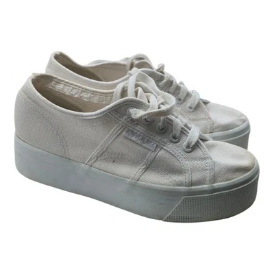 Superga Shoes Unisex M6/W7.5 White 2790 Platform Sneakers Preppy Chunky  - Image 1 of 4