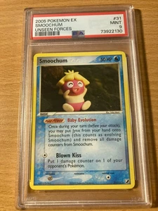PSA 9 smoochum unseen forces 2005 Pokemon - Picture 1 of 2