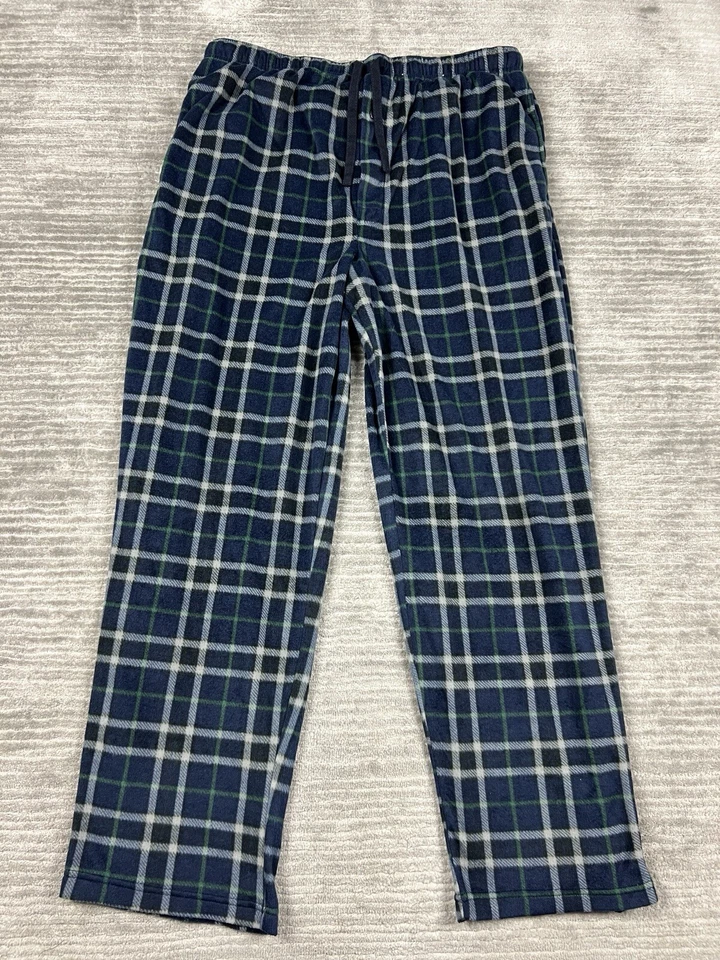 Pantalones de pijama Stafford para hombre XL multicolor a cuadros cordón poliéster suave Foto 1 de 4
