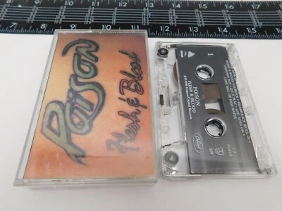 Poison Cassette Flesh & Blood Audio Tape C16-2 C4-591813 - Image 1 of 3