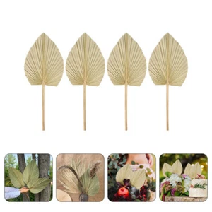 4 Pcs Palm Leaf Decoration Office Fronds Tropical Party Decorations - Picture 1 of 12