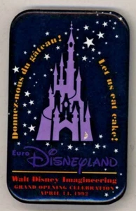 1992 Euro Disneyland 2 3/4" Pinback Button - Picture 1 of 1