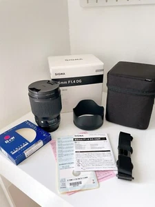 Sigma 85mm f/1.4 dg HSM Art for Canon EF 85/1.4 with B+W MRC F-Pro filter - Picture 1 of 12