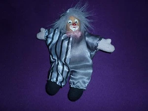 NEU ! Dekofigur "Clown" Harlekin # grauer Anzug für Sammler - NEU ! - Bild 1 von 3