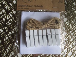 Fotogirlande für 8 Bilder Weiß - Bild 1 von 4