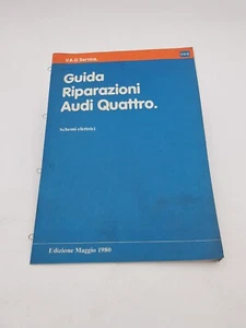 Manual de Taller VAG Audi Quattro 1980 Guía Reparación Esquemas Eléctrica Tecnic - Imagen 1 de 24