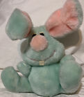 Russ Berrie blue BUNNY RABBIT Stuffed Animal PLUSH Toy Easter 6" Vntg ToothyGrin