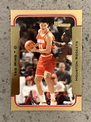 Tarjeta base 2003-04 Bowman Yao Ming segundo año #1 HOF ROCKETS $0,99 inicio Foto 1 de 2
