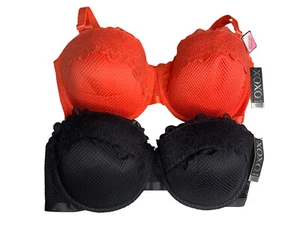 XOXO Women Lined Underwire Bra Multi -Way Push Up Set of 2 Size 42D StyleXO2511 - Imagen 1 de 7