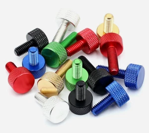 M3 M4 Aluminum Alloy Thumb Screws For DIY Computer Colour Aluminum Alloy Screw - Picture 1 of 3