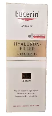 2X Eucerin Hyaluron Filler + Elasticity 3D Serum Anti Age 30ml FREE EXPRESS SHIP - Image 1 of 4