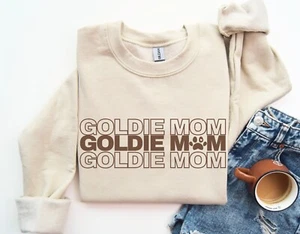 Shirt Damen Goldie Mom Sweatshirt Langarm Rundhalsausschnitt goldener Retriever Pullover - Bild 1 von 10