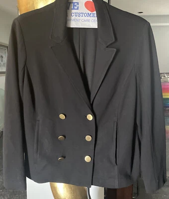 Chaqueta Blazer Roz & Ali Forrada Negra Mujer Talla XL Petite Foto 1 de 4