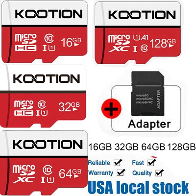 Lote de Memoria Kootion 16GB 32GB 64GB 128GB Tarjeta Micro SD TF Ultra SDHC SDXC 1/5/10x Foto 1 de 4
