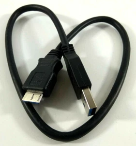 Cable Chargeur USB Type A Male vers USB Type B 3.0  Longueur 45 cms - Picture 1 of 1