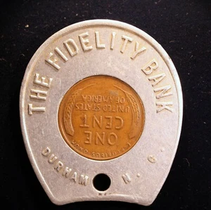 NICE Encased 1952-d Lincoln Cent - The Fidelity Bank, Durham, North Carolina - Picture 1 of 2