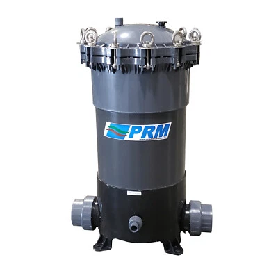 PRM PVC Multi-Cartridge (9) Filter Housing uses 20" Cartridges  3" FNPT In/lOut - Image 1 of 4
