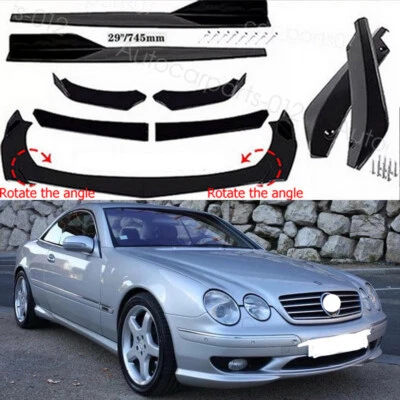 For Mercedes-Benz CL Front Rear Bumper Lip Spoiler Splitter Body Kits Side Skirt Foto 1 de 4
