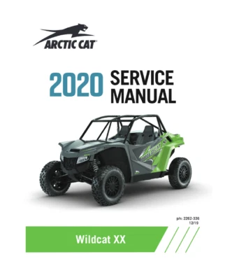 Manual de servicio Arctic Cat Wildcat XX | 2020 | CD ENVIADO O USB Foto 1 de 4