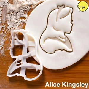 Alice cookie cutter | Alice's Adventures in Wonderland tea party biscuit cutters - Picture 1 of 7