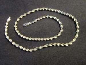 Vtg ~ '80s ~ Unoaerre of Italy ~ Sterling Silver Rope Twist Chain ~ 18" ~16.44 g