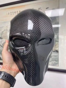 Carbon Fiber Deathstroke Terminator Helmet Cosplay Mask Props Mask Gift - Picture 1 of 10