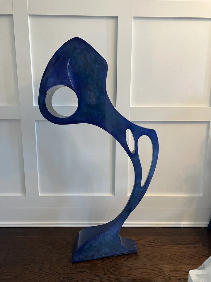 Escultura moderna grande de acero estatua retro de Hunter Brown Paleo III contemporánea Foto 1 de 4