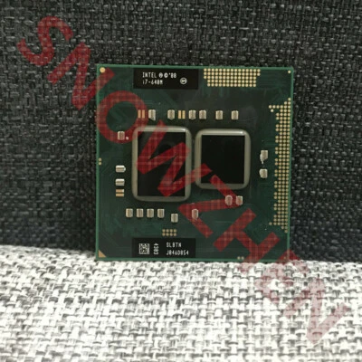 Intel Core i7-640M CPU Dual-Core 4M 2.8 GHz SLBTN Socket G1 Laptop Processor - Image 1 of 3