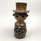 Vtg 1950's Pwf Pottery Stoneware Figural Man Candle Holder - Made In Japan