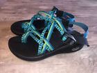 Chaco Zx2 Yampa River Blue Green Hiking Sport Sandals Size 6 Womens Strappy Toe