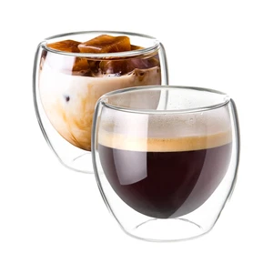 Espresso Gläser doppelwandig Set 80 ml Thermogläser Kaffeeglas, Impolio Classic