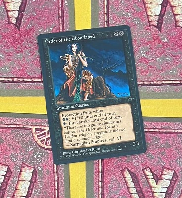 MTG ORDER OF THE EBON HAND (Rush)  Fallen Empires (Wyvern) (OldManMTG 007-574) - Image 1 of 4