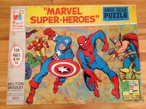 Marvel Super Heroes Puzzle 1967 Milton Bradley