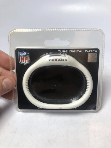 Houston Texans Tube Digital Watch From The Stadium Nfl Licensed Time And Date Cover