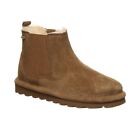 BEARPAW Drew Hickory Ankle Boot Brown Suede Pull On Sherpa Lined Youth Size 4