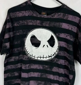 Vintage Nightmare Before Christmas T Shirt Tim Burton Movie Promo Medium Y2K - Picture 1 of 5
