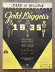 Goldgräber von 1935 Wiegenlied des Broadway Noten Harry Warren