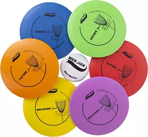 Disc Golf Starter Set, Disc Golf Set, Disc Golf Beginner Set with 6 Discs-2 PCS - Picture 1 of 9