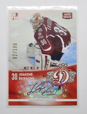 2015-16 Sereal KHL Dinamo Riga Autograph #DRG-AUT-JE Joacim Eriksson 092/100