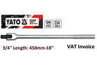 Yato Professional 3/4" 450mm - 18'' Breaker Bar Flexible Socket Handle YT-1345