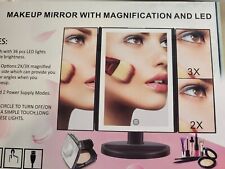 Makeup Touchscreen Table vanity mirror with Magnification and 36 LED lights.