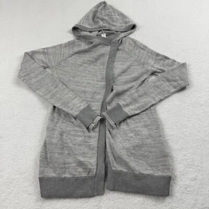 Ivivva Lululemon Women’s Size 12 Wrap Sweater Gray Back To Rythm Button Snap - Picture 1 of 9